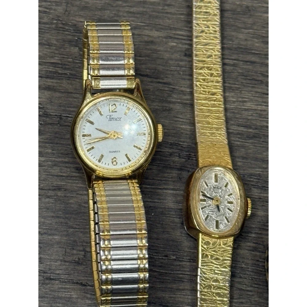 Vintage Lot Of 4 Times Watches Womens For Repair or Parts